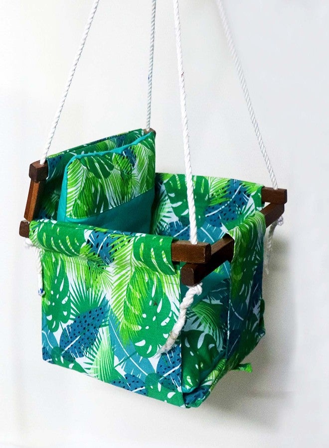 كراديل كروفت أرجوحة كراديل كروفت للأطفال | أرجوحة للأطفال | أرجوحة للرضع | أرجوحة معلقة للأطفال للاستخدام الداخلي والخارجي | أرجوحة حديقة للأطفال مع وسادتين (من 6 أشهر إلى 4 سنوات) (حتى 20 كجم) - فاونا - Image 2